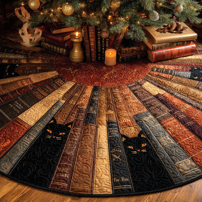 Whisker Shadows Christmas Quilted Tree Skirt NCU0TV814
