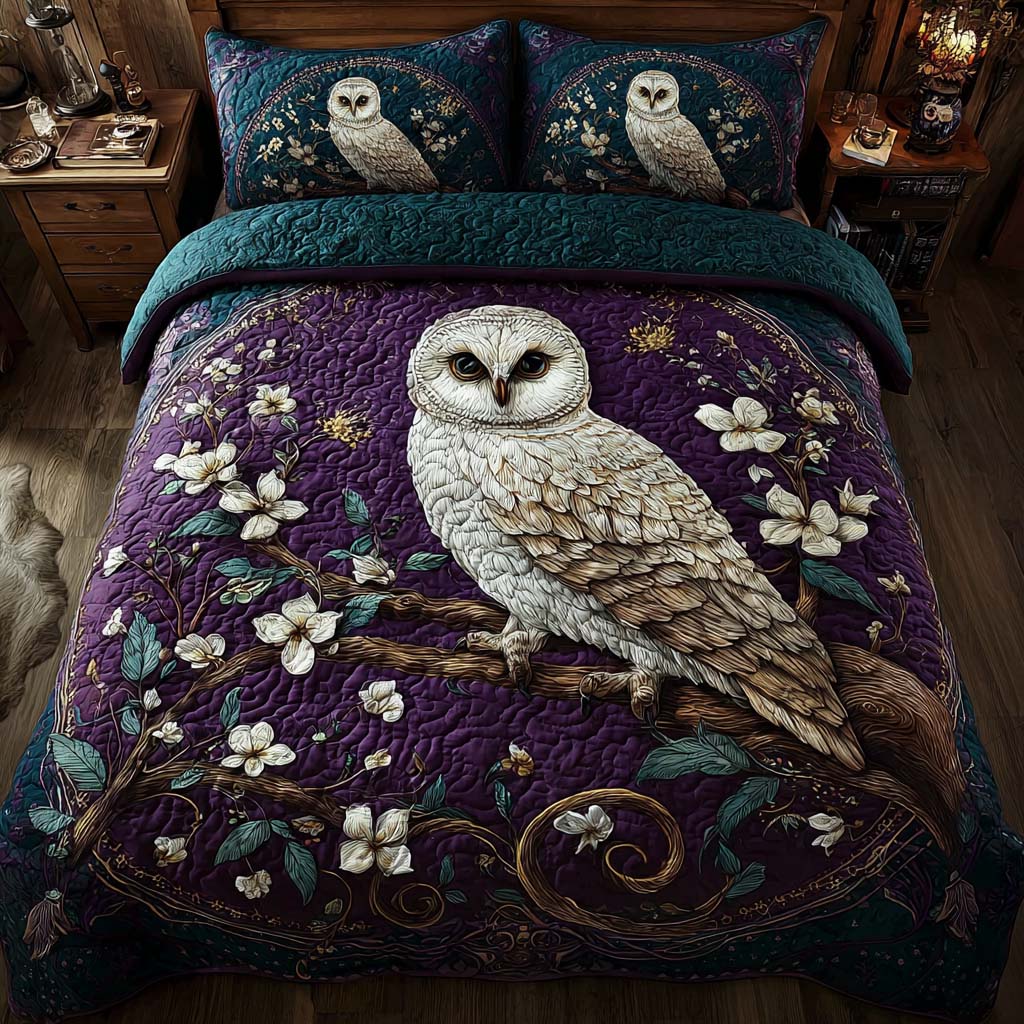 Whisper of Wisdom 3-Piece Quilted Bedding Set NCU0QQ056