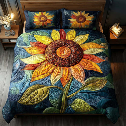 Whispering Meadows 3-Piece Quilted Bedding Set NCU0NL030