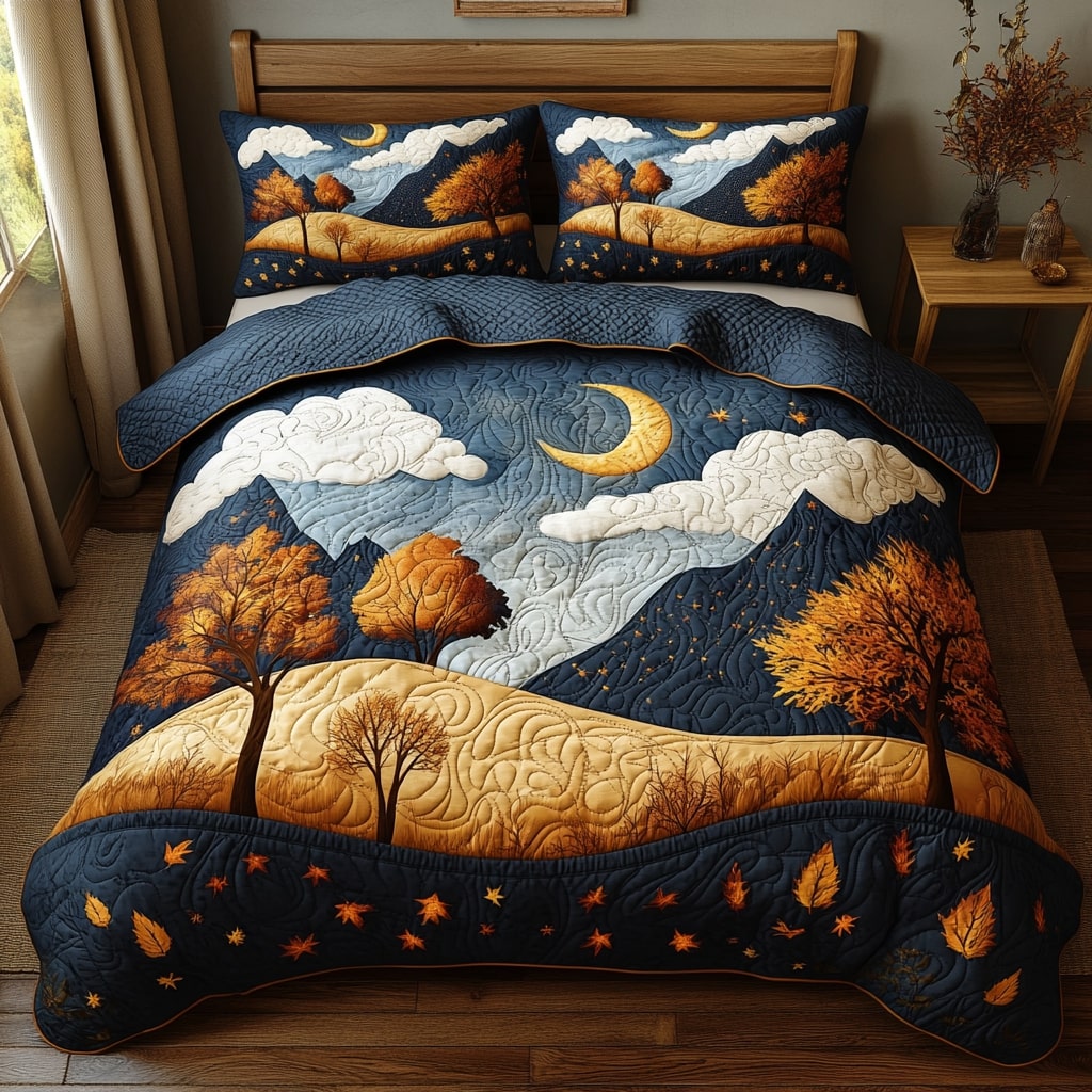 Whispering Nature Dream 3-Piece Quilted Bedding Set NCU0NL018