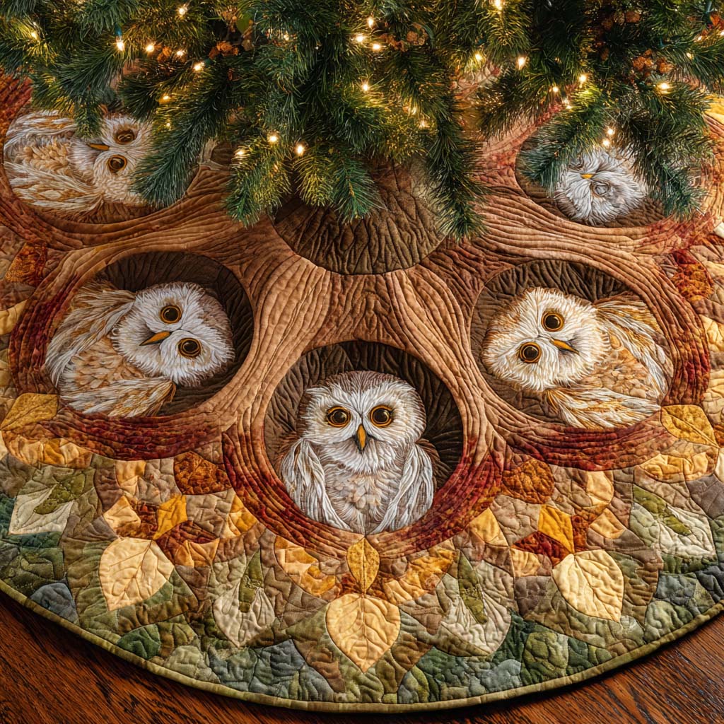 Whispering Nest Quilted Tree Skirt NCU0XD1357