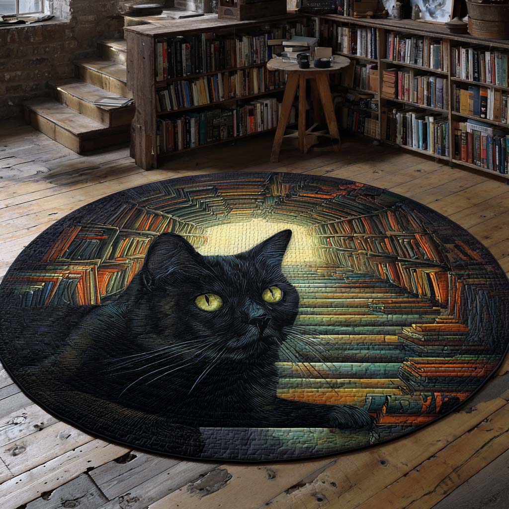 Whispering Steps Quilted Round Mat NCU0XD1037