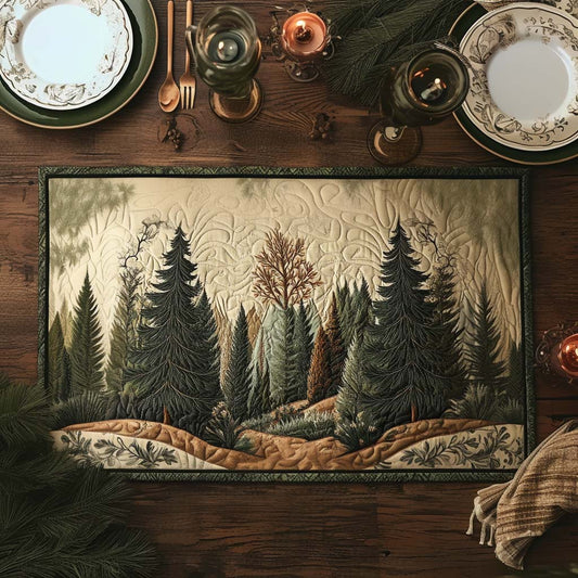 Whispering Trees Quilted Place Mat NCU0DV5713