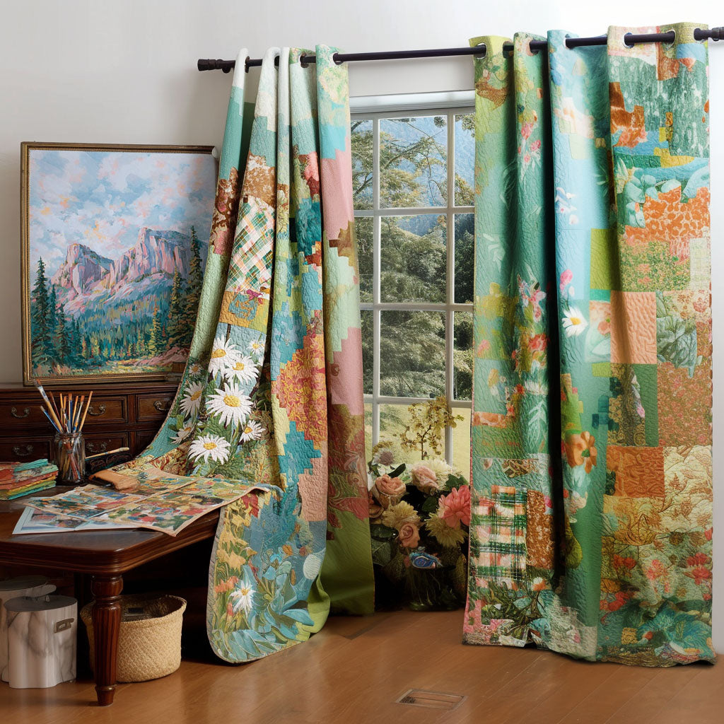 Whispering Wildflowers Quilted Curtains NCU0TP0120