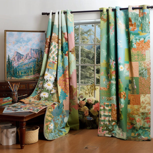 Whispering Wildflowers Quilted Curtains NCU0TP0120