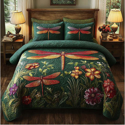 Whispering Wings 3-Piece Quilted Bedding Set NCU0QQ051