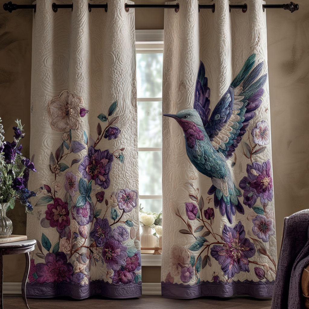 Wildflower Calm Quilted Curtains NCU0TN189