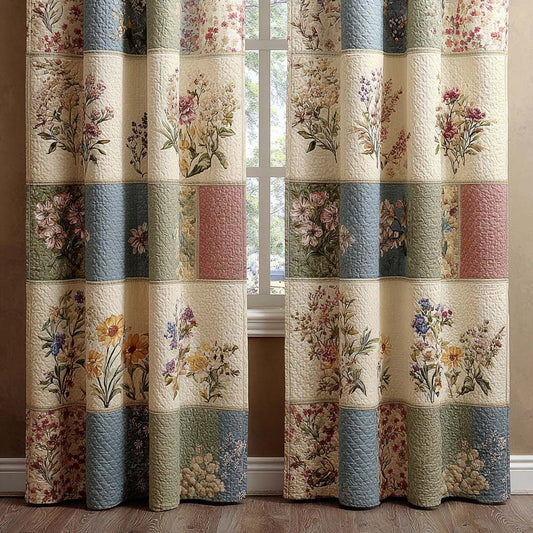 Wildflower Garden Quilted Curtains NCU0QQ322