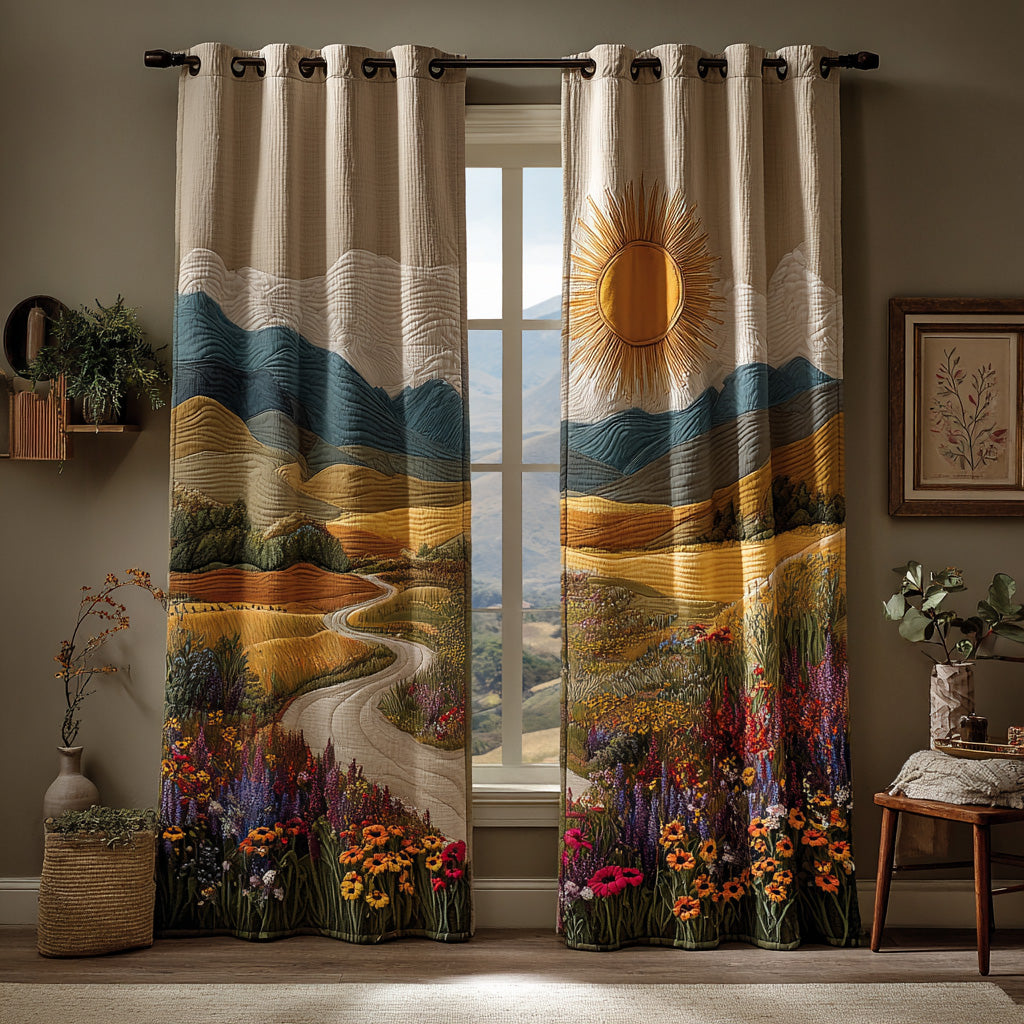 Winding Valley Light Quilted Curtains NCU0DH652