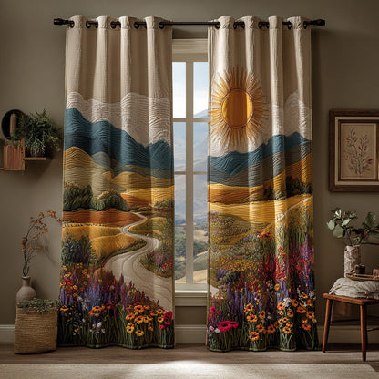 Winding Valley Light Quilted Curtains NCU0DH652