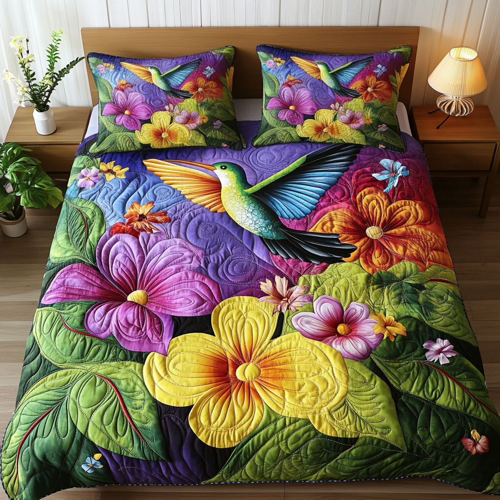 Wings of Joy 3-Piece Quilted Bedding Set NCU0NL045