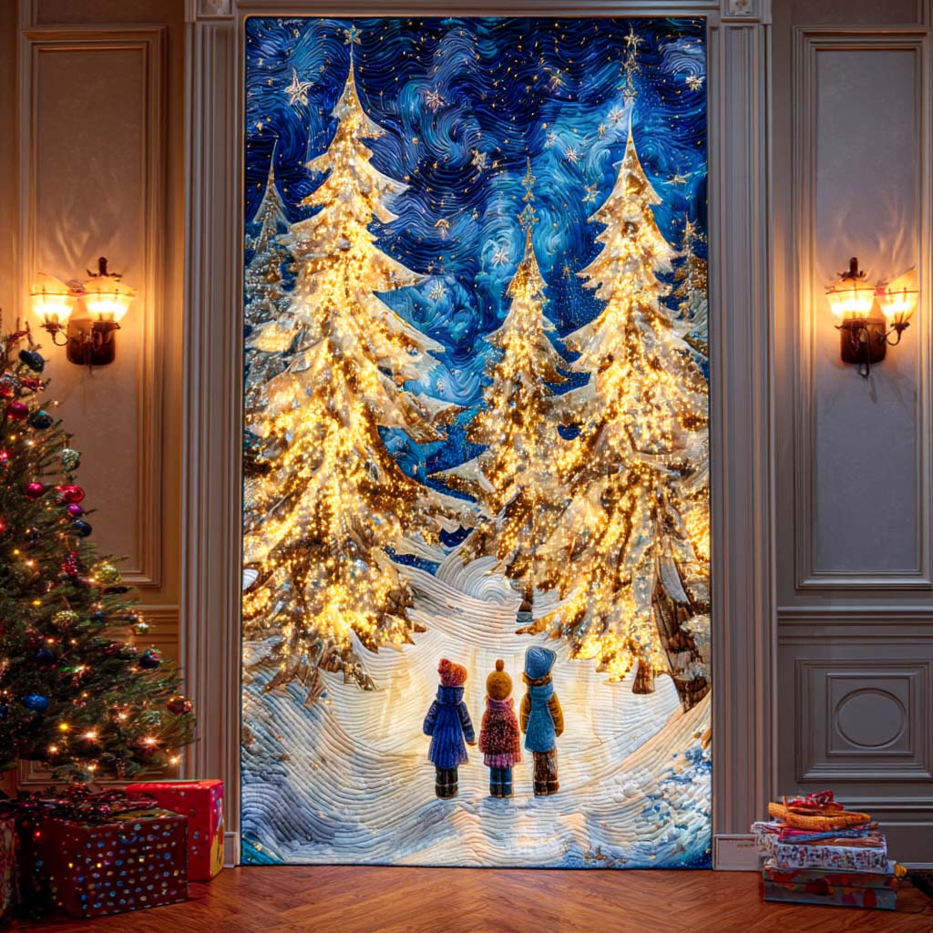 Winter Eve Quilted Door Cover NCU0TN115