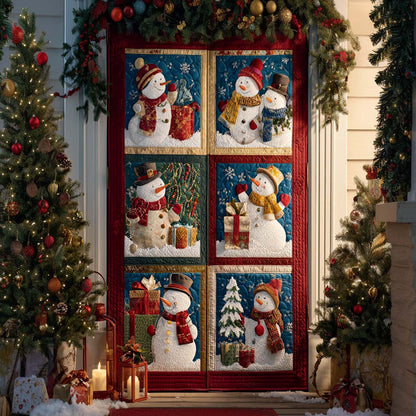 Winter Gathering Quilted Door Cover NCU0DX002