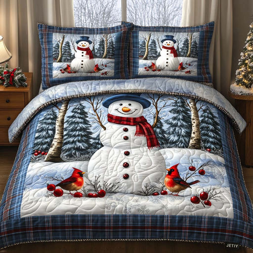 Winter Glow 3-Piece Quilted Bedding Set NCU0DV1770