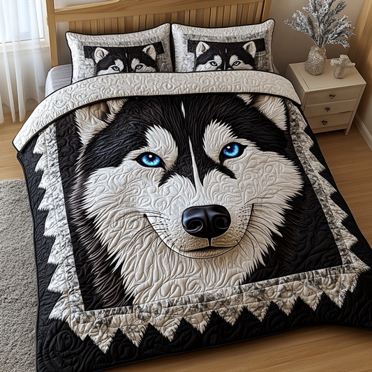 Winter Howl 3-Piece Quilted Bedding Set NCU0NL041