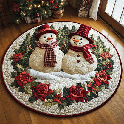 Winter Love Quilted Round Mat NCU0DH369
