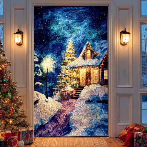 Winter Moonlight Quilted Door Cover NCU0TN116