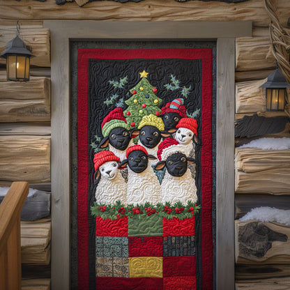 Winter Sheep Cheer Quilted Door Cover NCU0TP0045