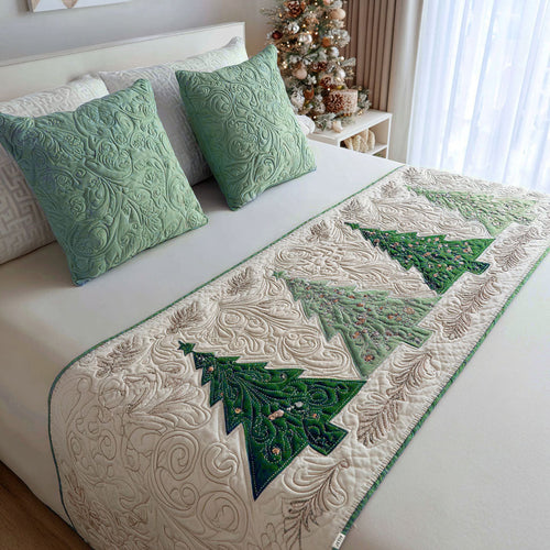 Winter Sparkle V2 Quilted Bed Runner NCU0PT9108