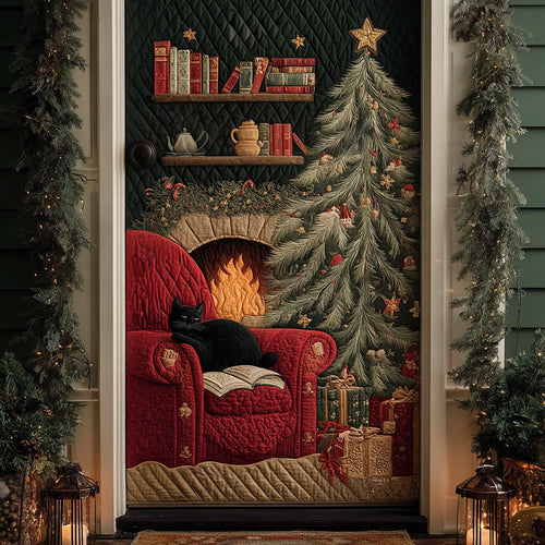 Winter Storytime Quilted Door Cover NCU0DH502