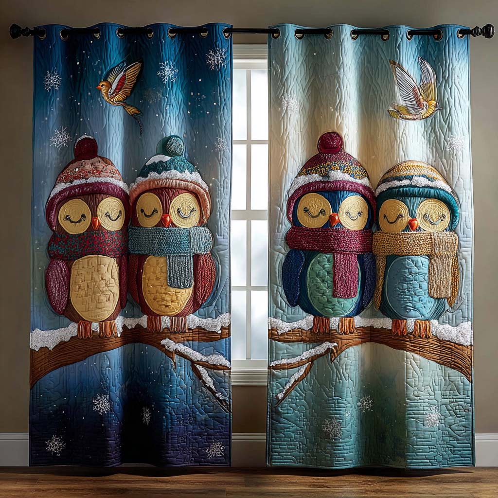 Winter Watchers Quilted Curtains NCU0QQ279