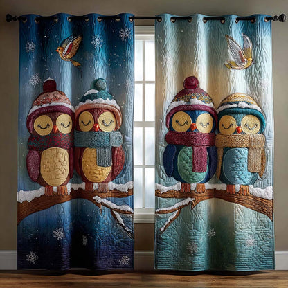 Winter Watchers Quilted Curtains NCU0QQ279