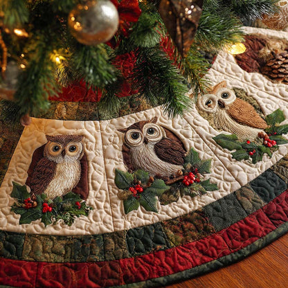 Winter Watchers Quilted Tree Skirt NCU0XD1361