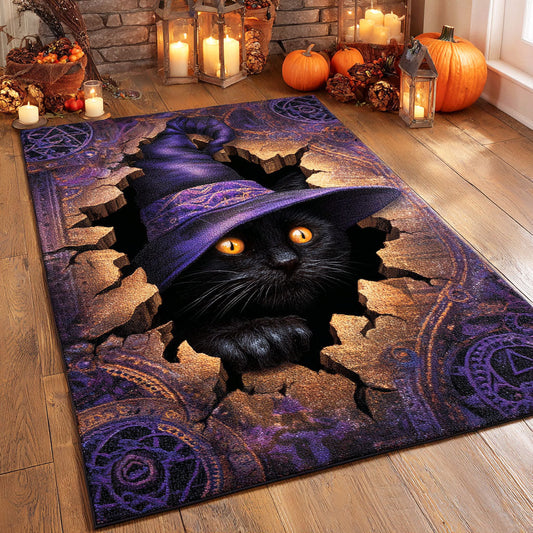 Witch Cat Night Area Rug NCU0TD724