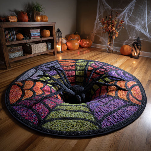 Witch Web Abyss Quilted Round Mat NCU0TV310
