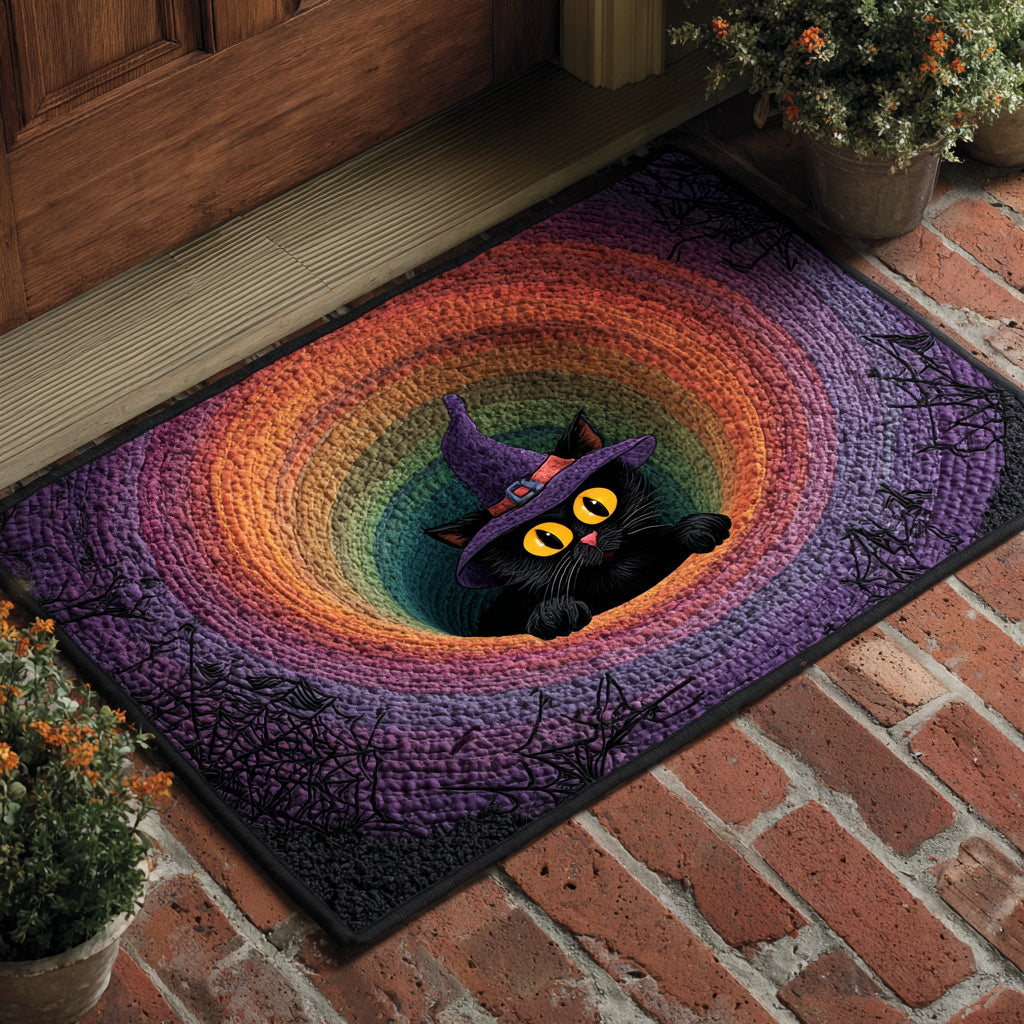 Witching Black Cat Doormat NCU0HH506