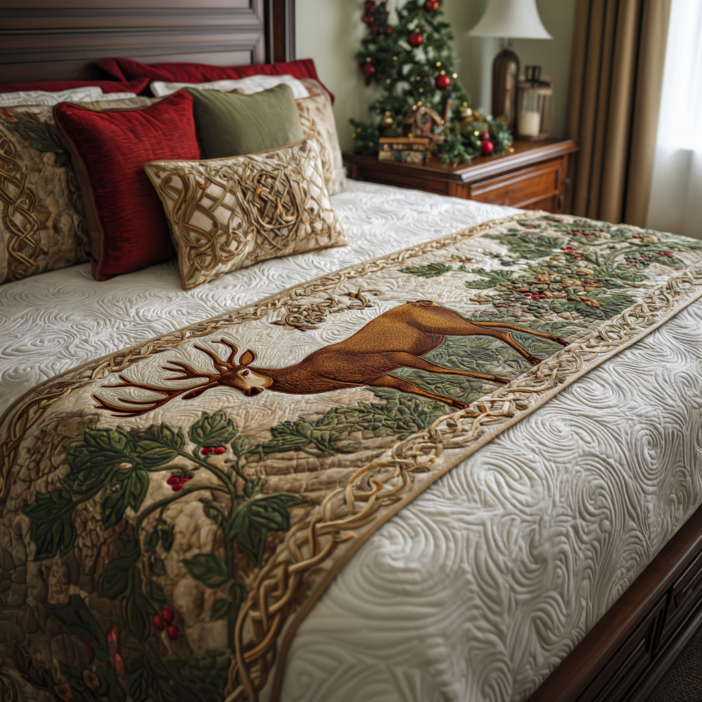 Woodland Heir Quilted Bed Runner NCU0HH1089