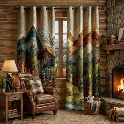 Woodland Legacy Quilted Curtains NCU0QQ230