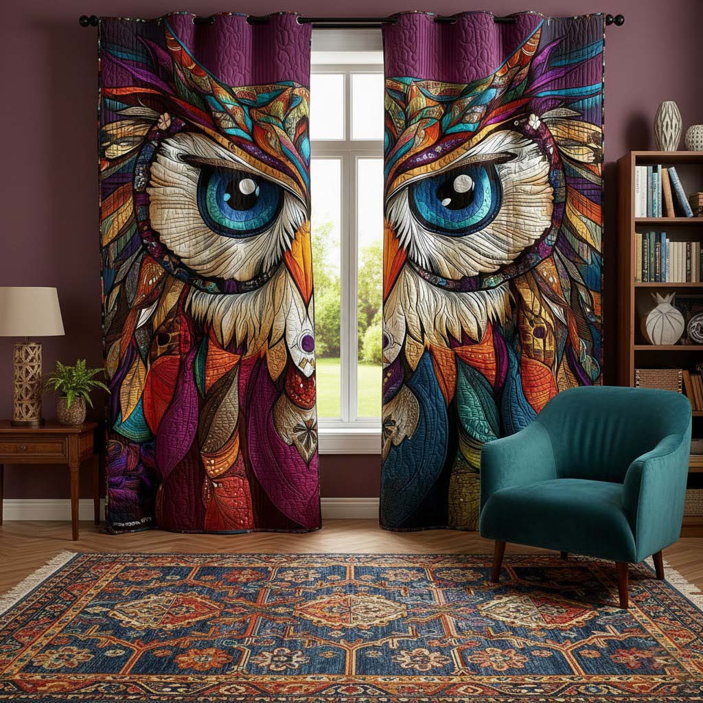 Woodland Lullaby Quilted Curtains NCU0QQ284