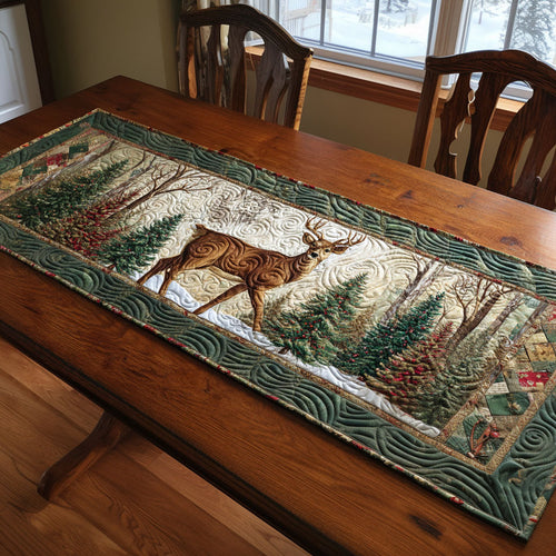 Woodland Trail Quilted Table Runner NCU0TV636