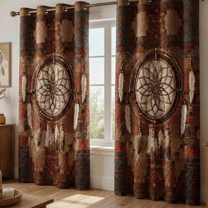 Woodland Vision Quilted Curtains NCU0DX065