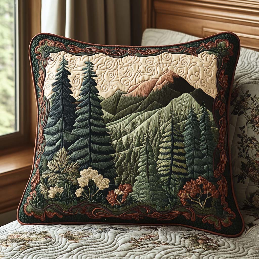 Woodland Whispers Quilted Pillow Case NCU0DV5141