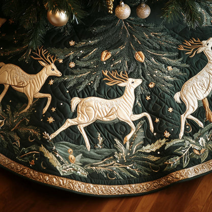 Woodland Wonder Quilted Christmas Tree Skirt NCU0VH413