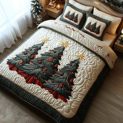 Yuletide Bliss 3-Piece Quilted Bedding Set NCU0DV1949