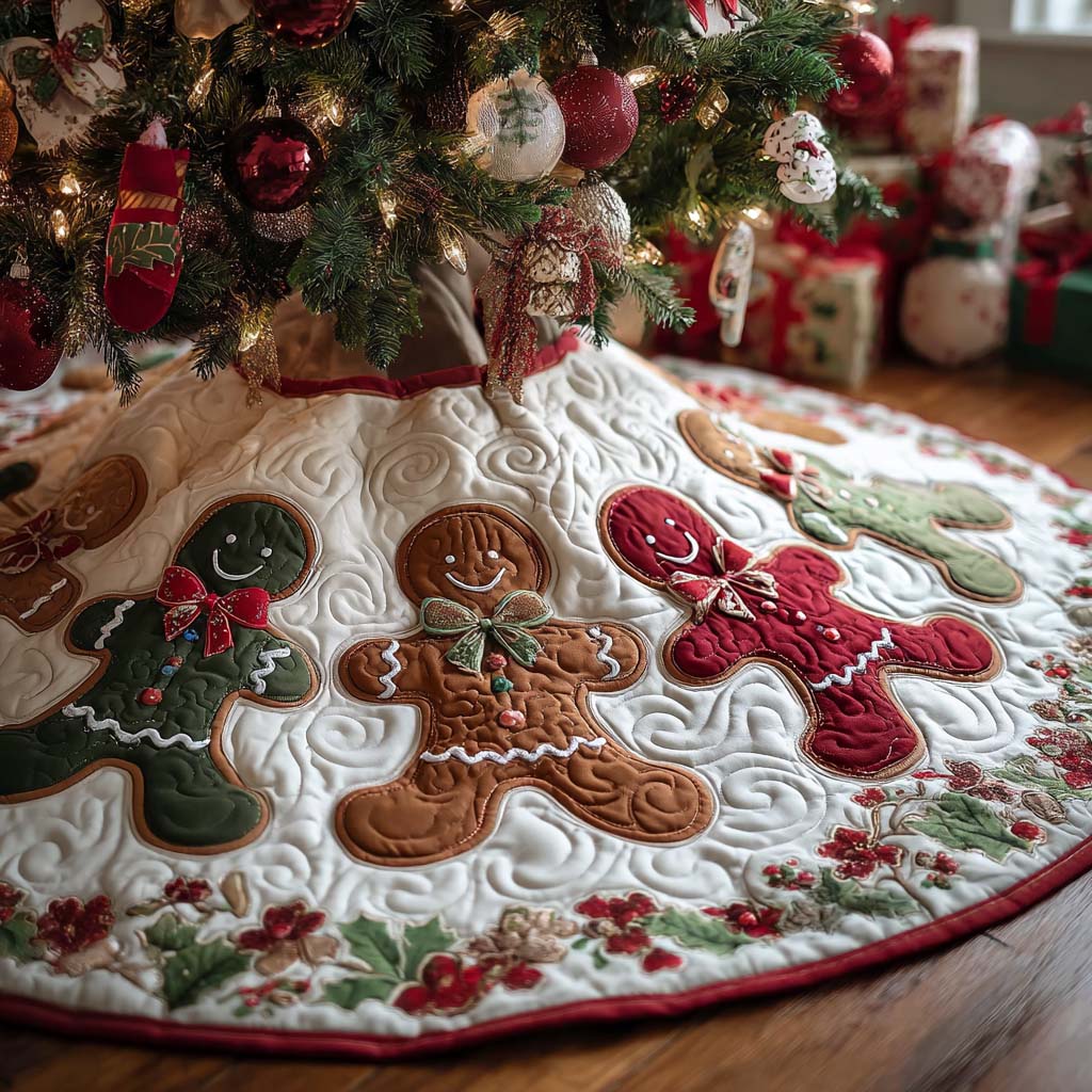 Yuletide Magic Christmas Quilted Tree Skirt NCU0TN103