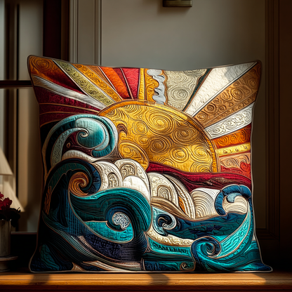 Blooming Hillscape Quilted Pillow Case NCU0DH655