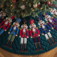 Royal Guard Nutcracker Christmas Quilted Tree Skirt NCU0DH399