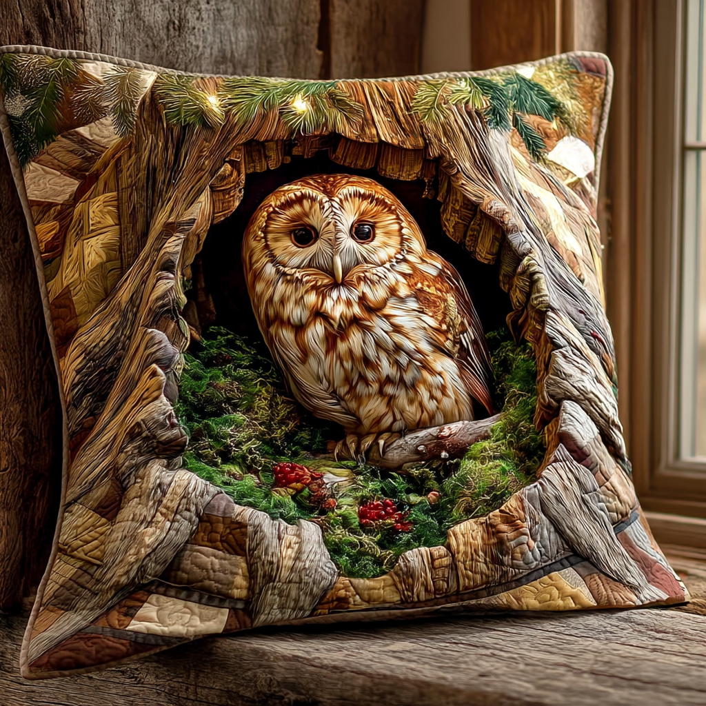 Woodland Guardian Quilted Pillow Case NCU0XD1368